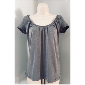 MICHAEL STARS One Sz Fit Most Tee Blue Metallic